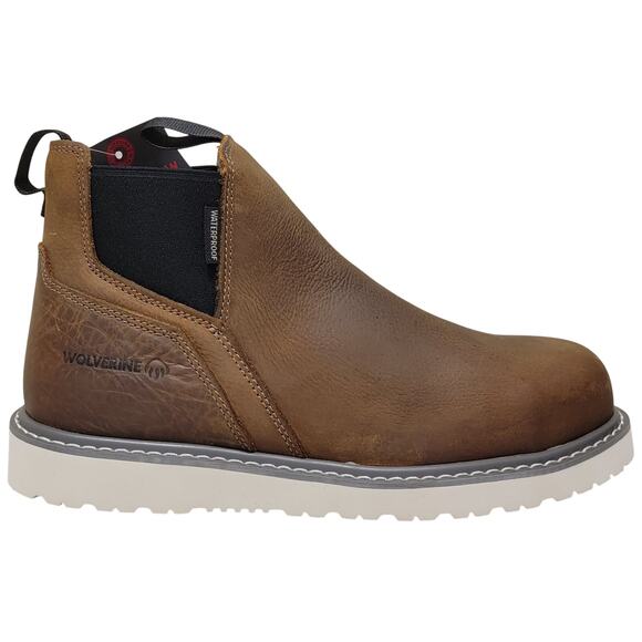 Wolverine Trade Wedge Romeo Steel Toe Chelsea Work Boots Size US 10M Brown XEH - Picture 2 of 5